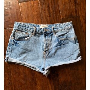 Forever 21 Light-Wash High Waisted Shorts